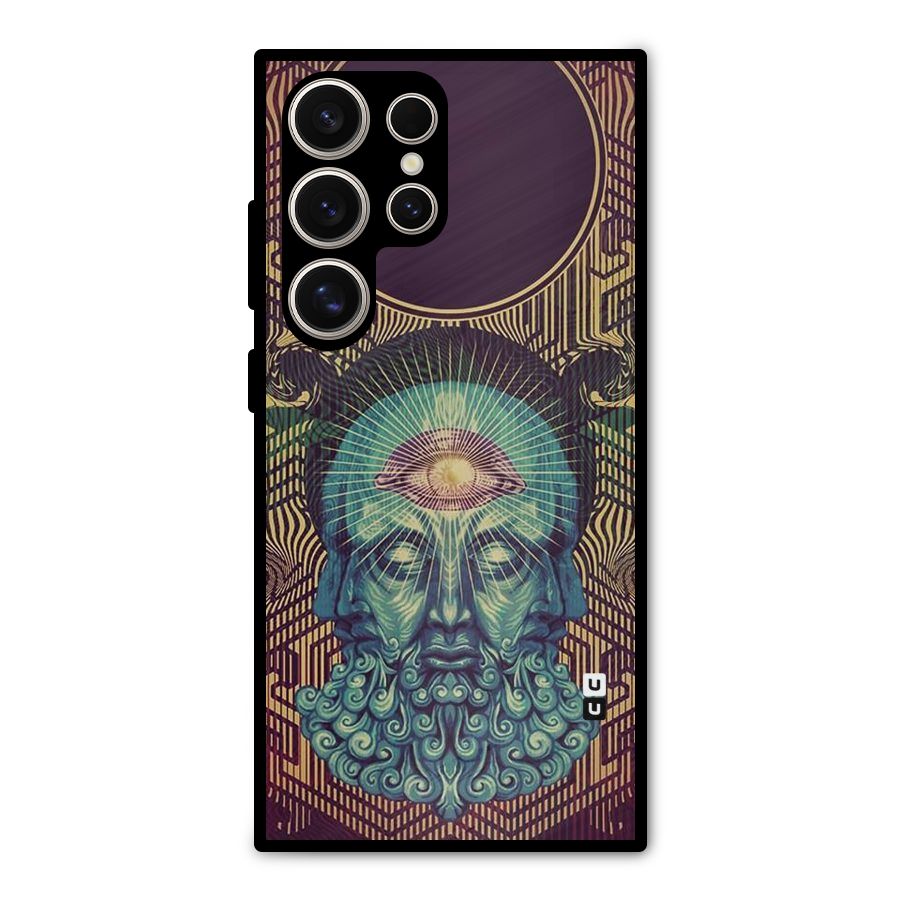 Eye Design Metal Back Case for Galaxy S24 Ultra
