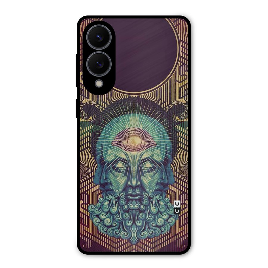 Eye Design Metal Back Case for Galaxy S25 Edge