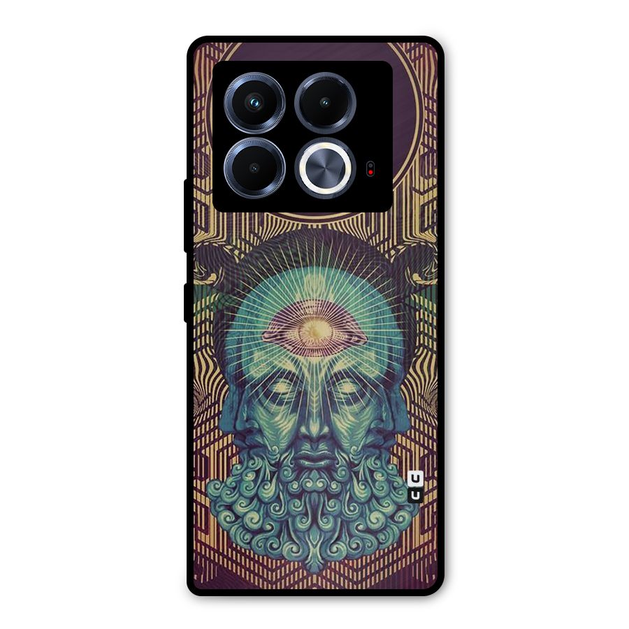 Eye Design Metal Back Case for Infinix Note 40 5G