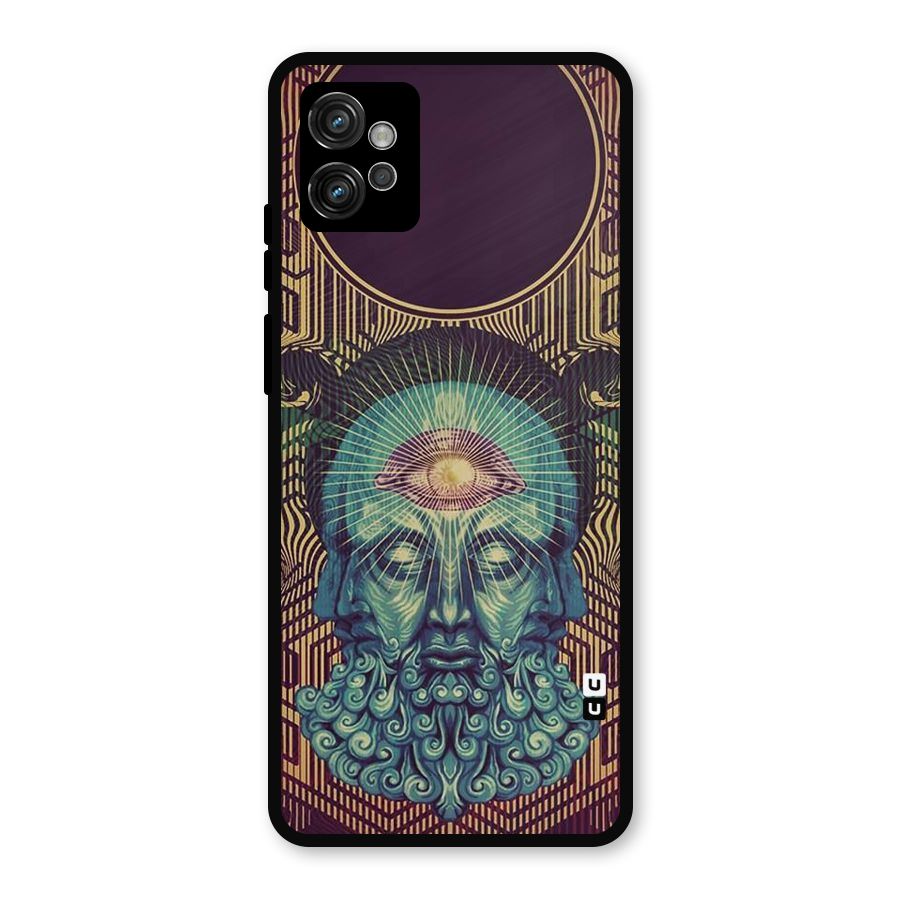 Eye Design Metal Back Case for Moto G32