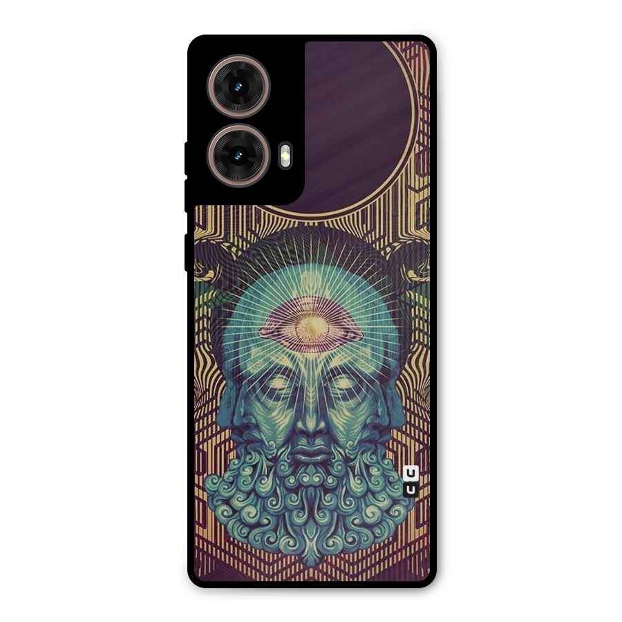 Eye Design Metal Back Case for Moto G85
