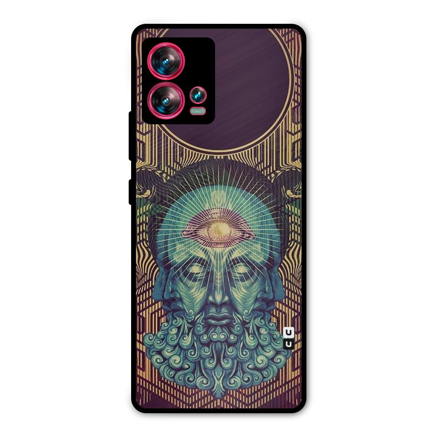 Eye Design Metal Back Case for Motorola Edge 30 Fusion