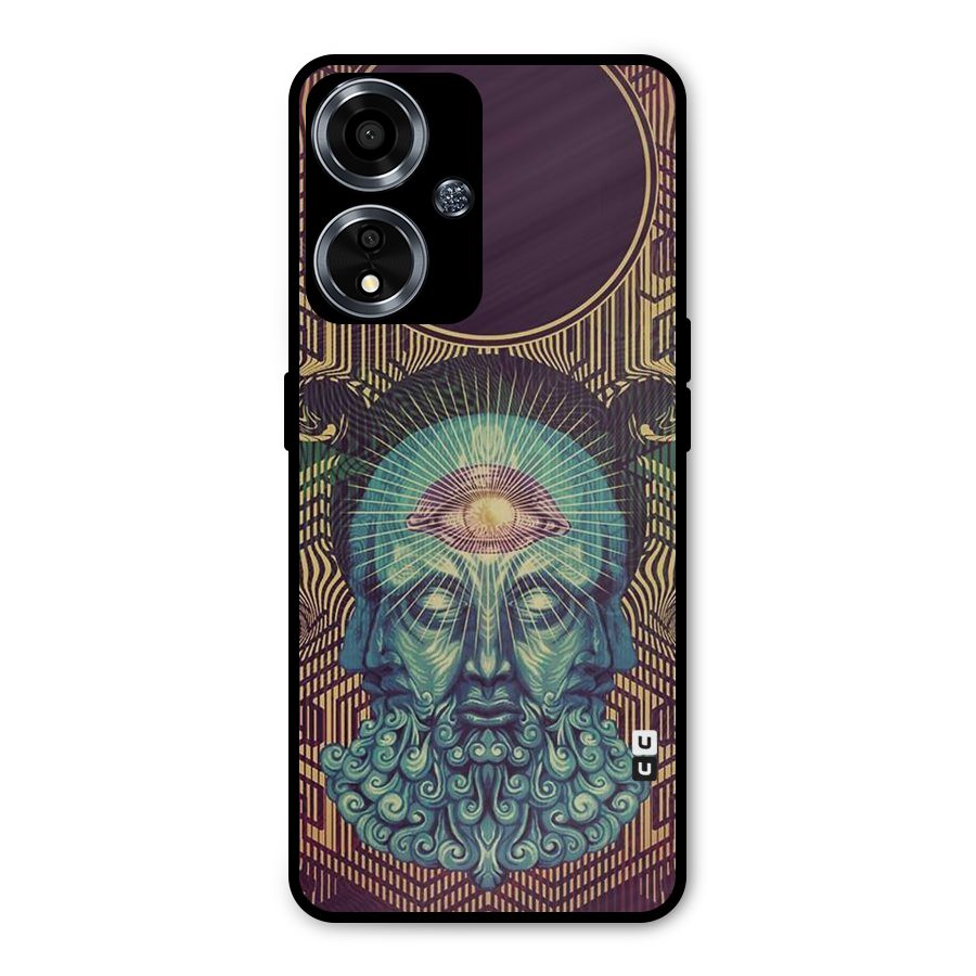 Eye Design Metal Back Case for Oppo A59