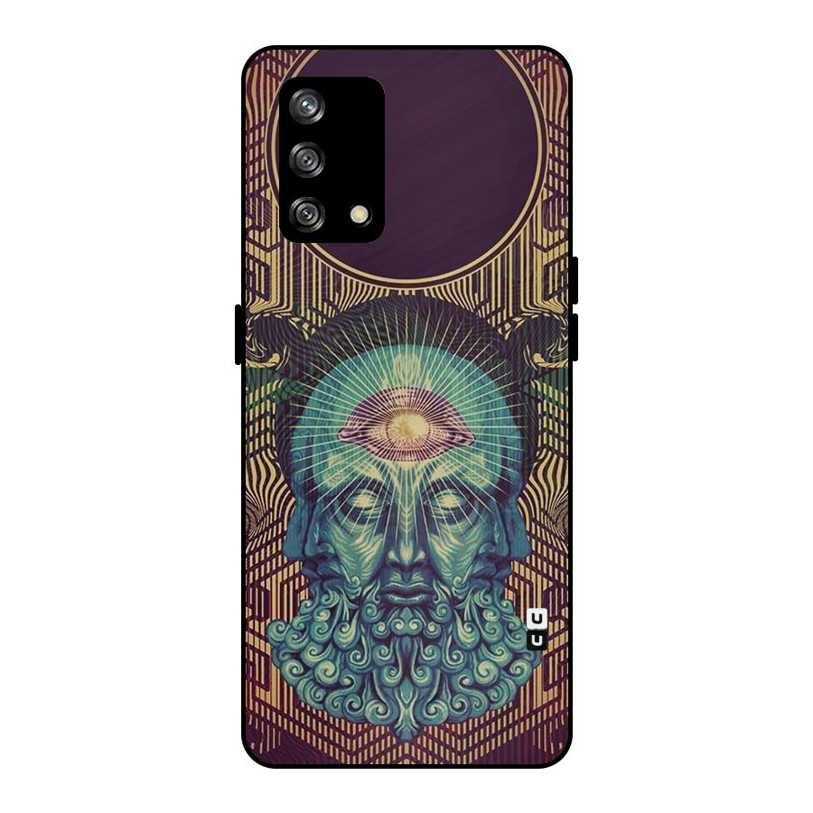 Eye Design Metal Back Case for Oppo F19