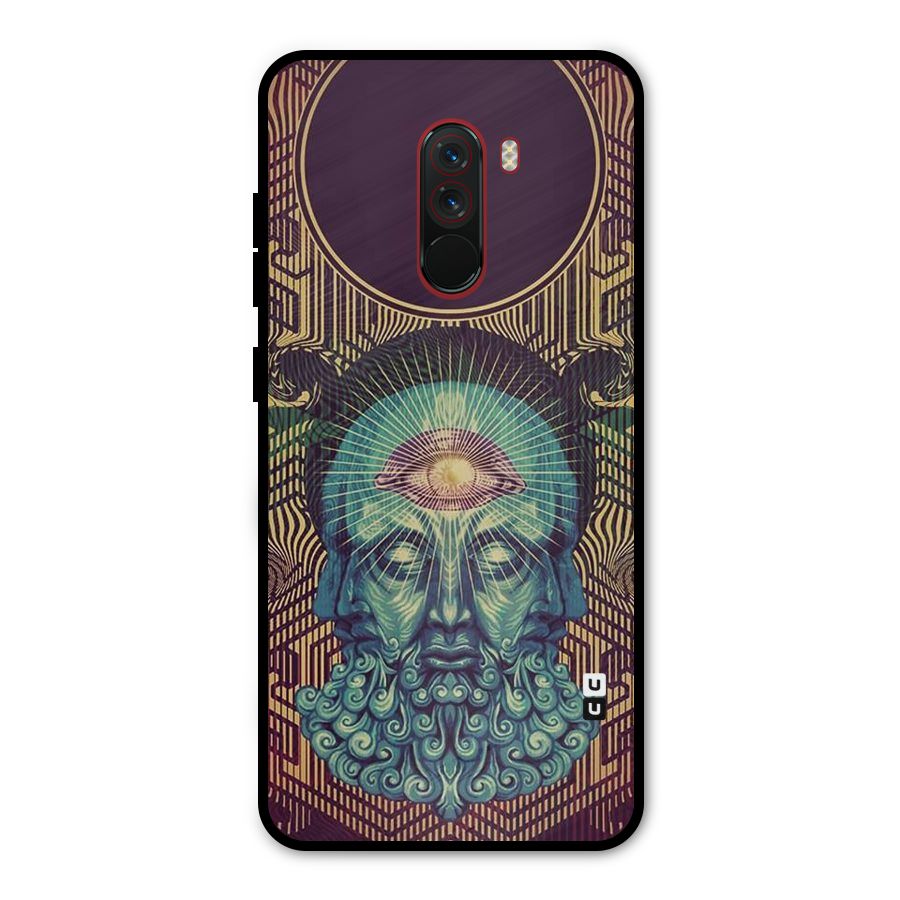 Eye Design Metal Back Case for Poco F1