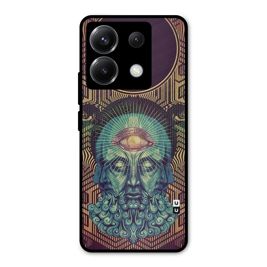 Eye Design Metal Back Case for Poco X6