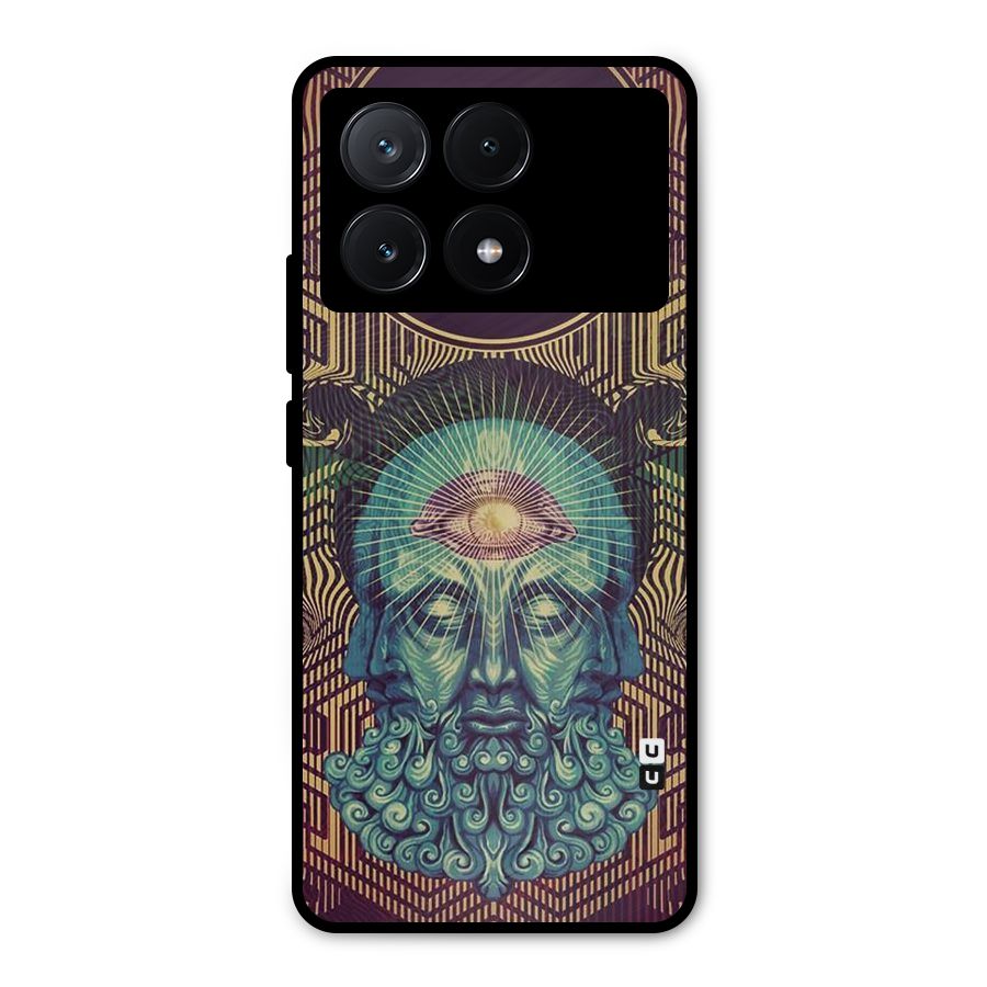 Eye Design Metal Back Case for Poco X6 Pro