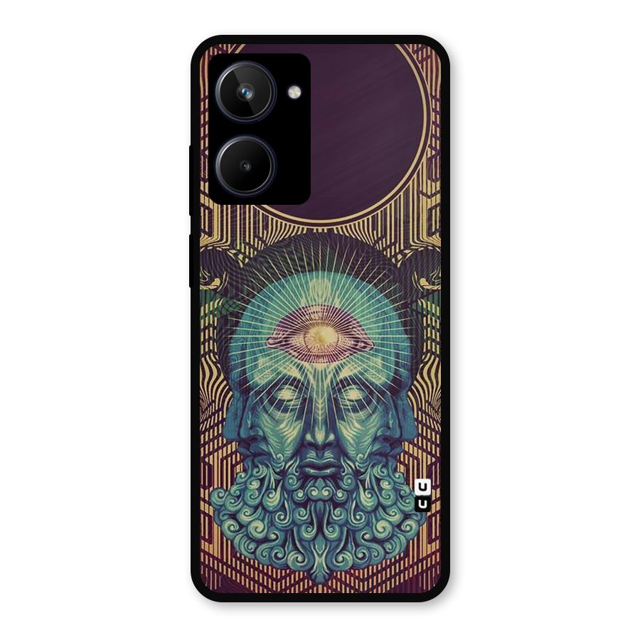 Eye Design Metal Back Case for Realme 10