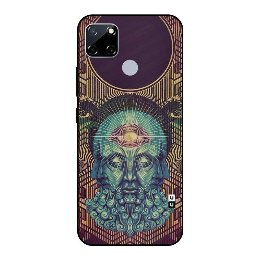Eye Design Metal Back Case for Realme Narzo 30A