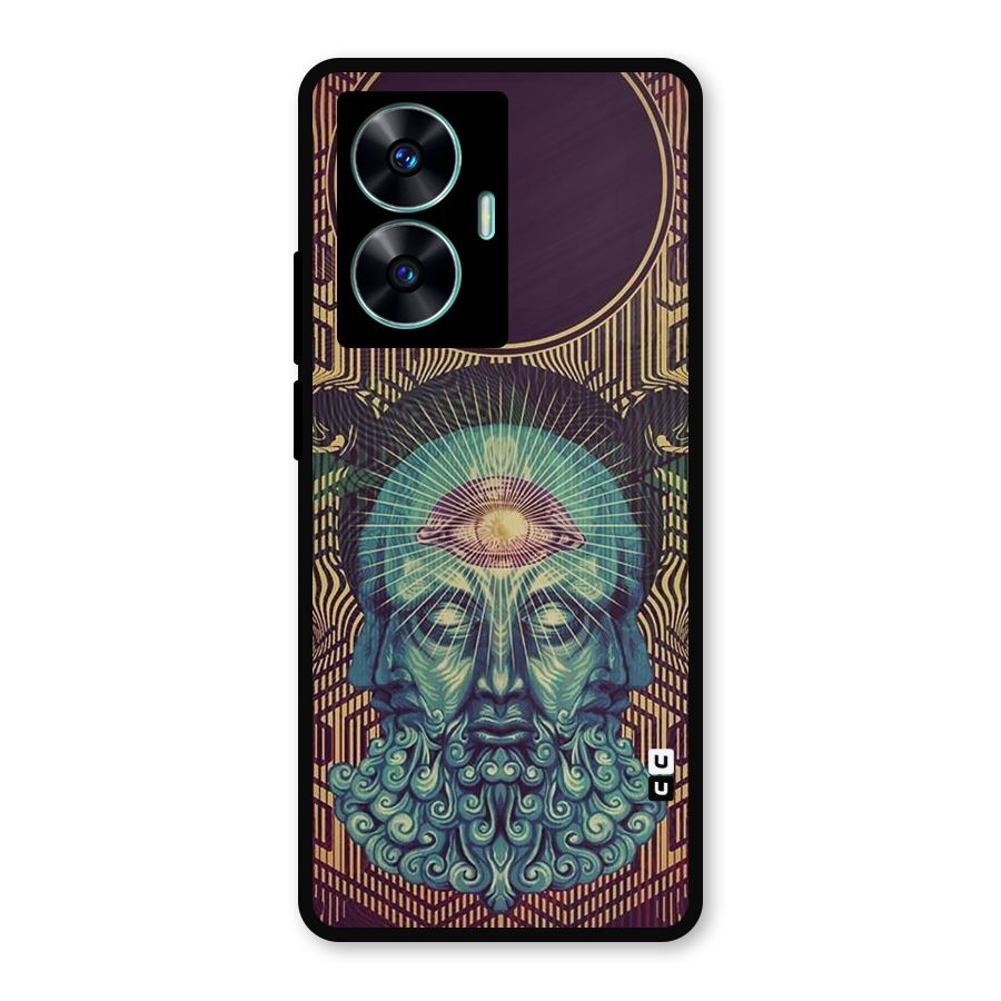 Eye Design Metal Back Case for Realme Narzo N55