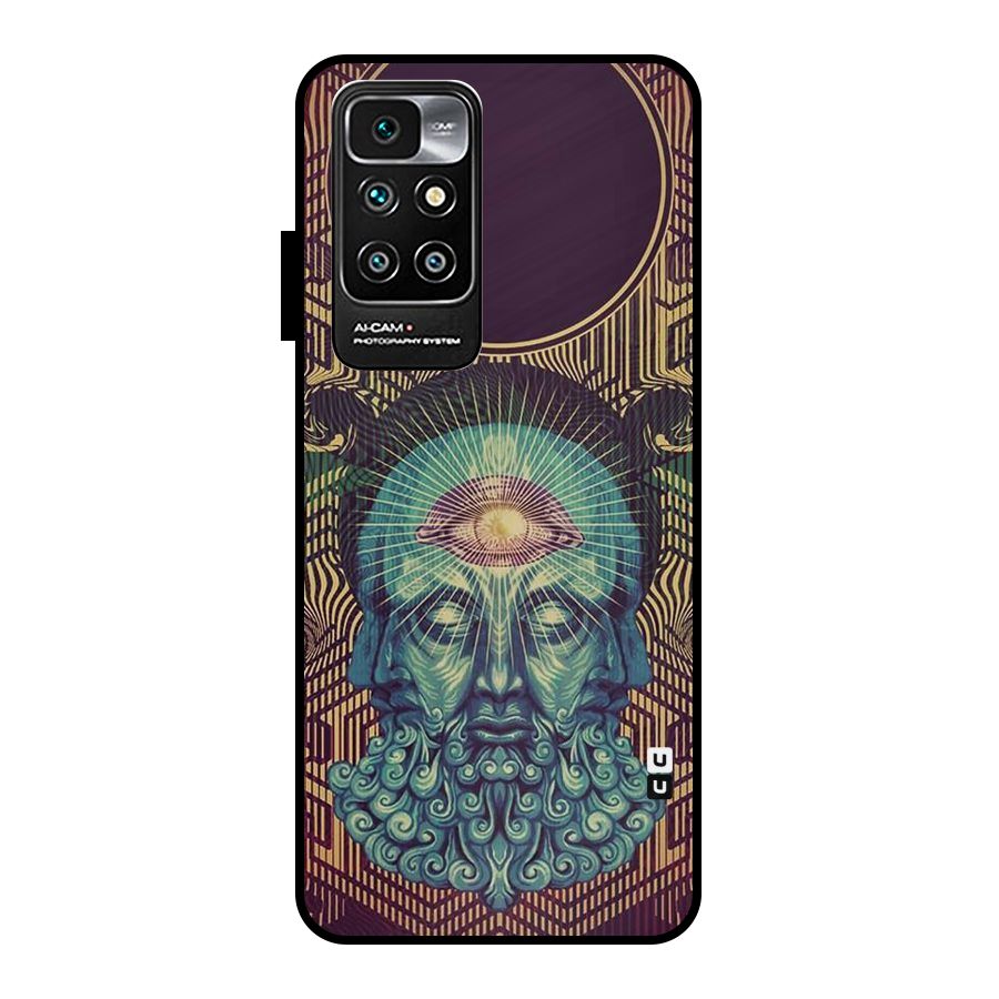 Eye Design Metal Back Case for Redmi 10 Prime