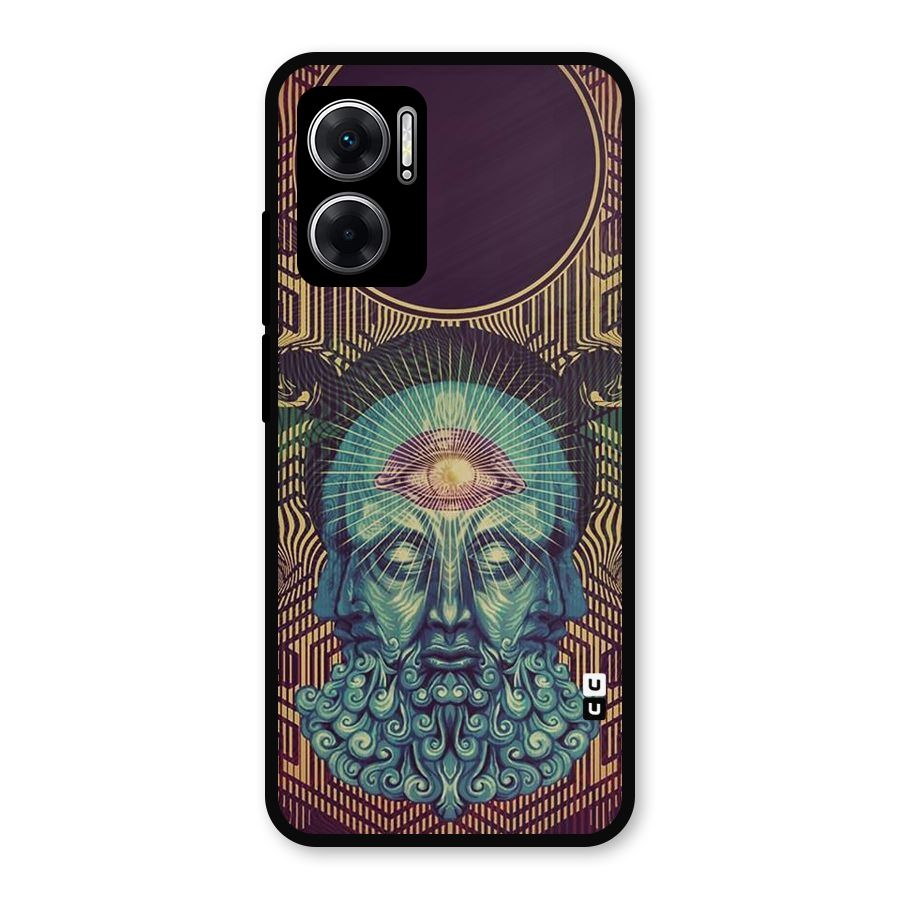 Eye Design Metal Back Case for Redmi 11 Prime 5G