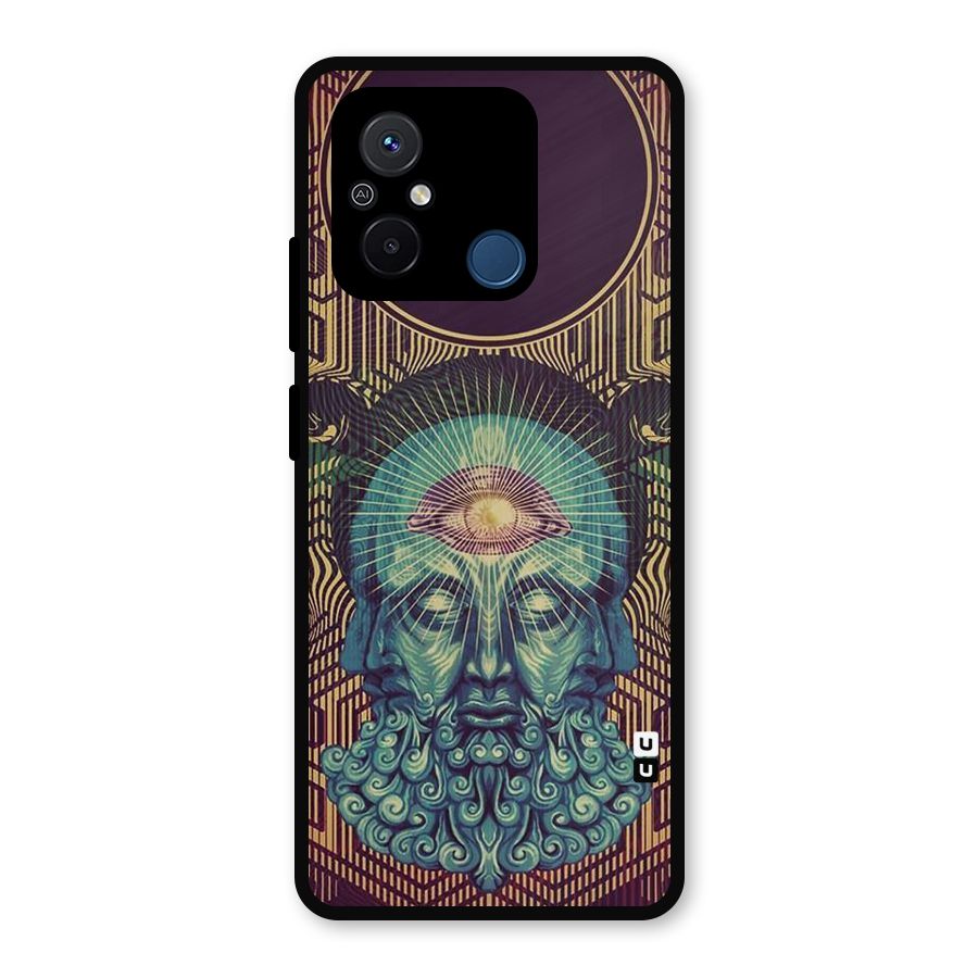 Eye Design Metal Back Case for Redmi 12C