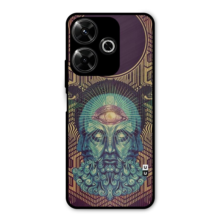 Eye Design Metal Back Case for Redmi 13 5G