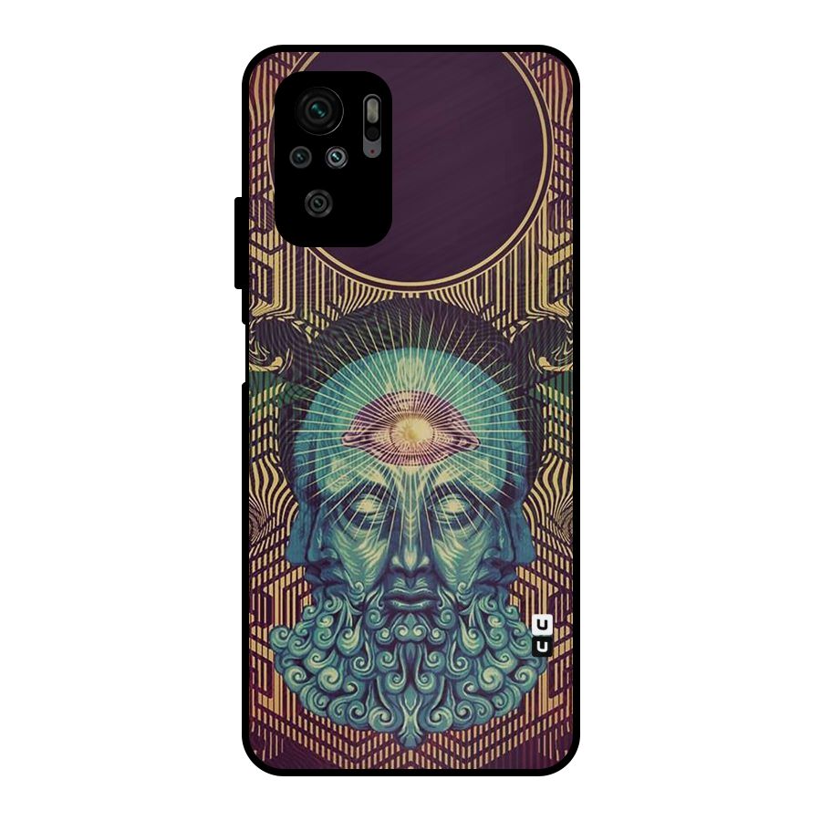 Eye Design Metal Back Case for Redmi Note 10S