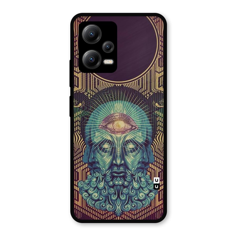 Eye Design Metal Back Case for Redmi Note 12 5G