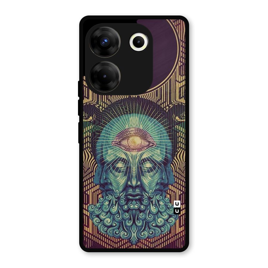 Eye Design Metal Back Case for Tecno Camon 20 Pro