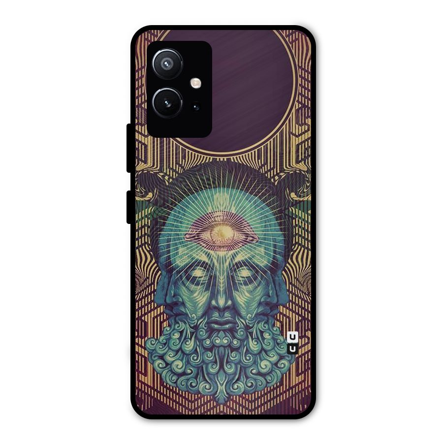 Eye Design Metal Back Case for Vivo T1 5G
