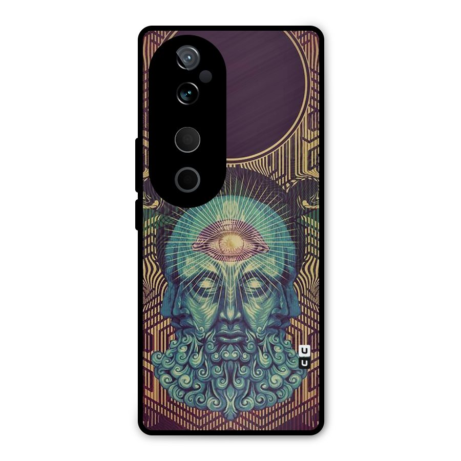 Eye Design Metal Back Case for Vivo T3 Ultra