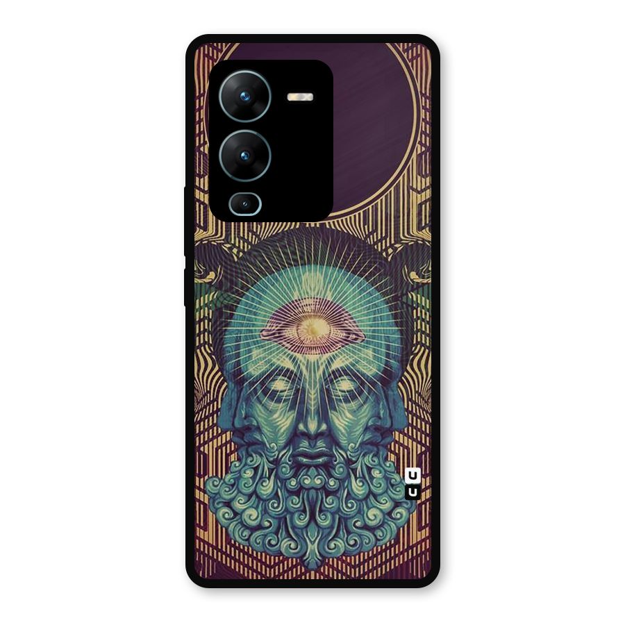 Eye Design Metal Back Case for Vivo V25 Pro