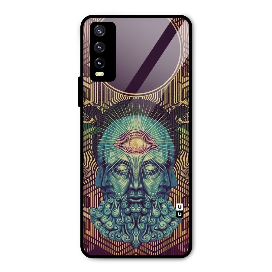 Eye Design Metal Back Case for Vivo Y20 2021