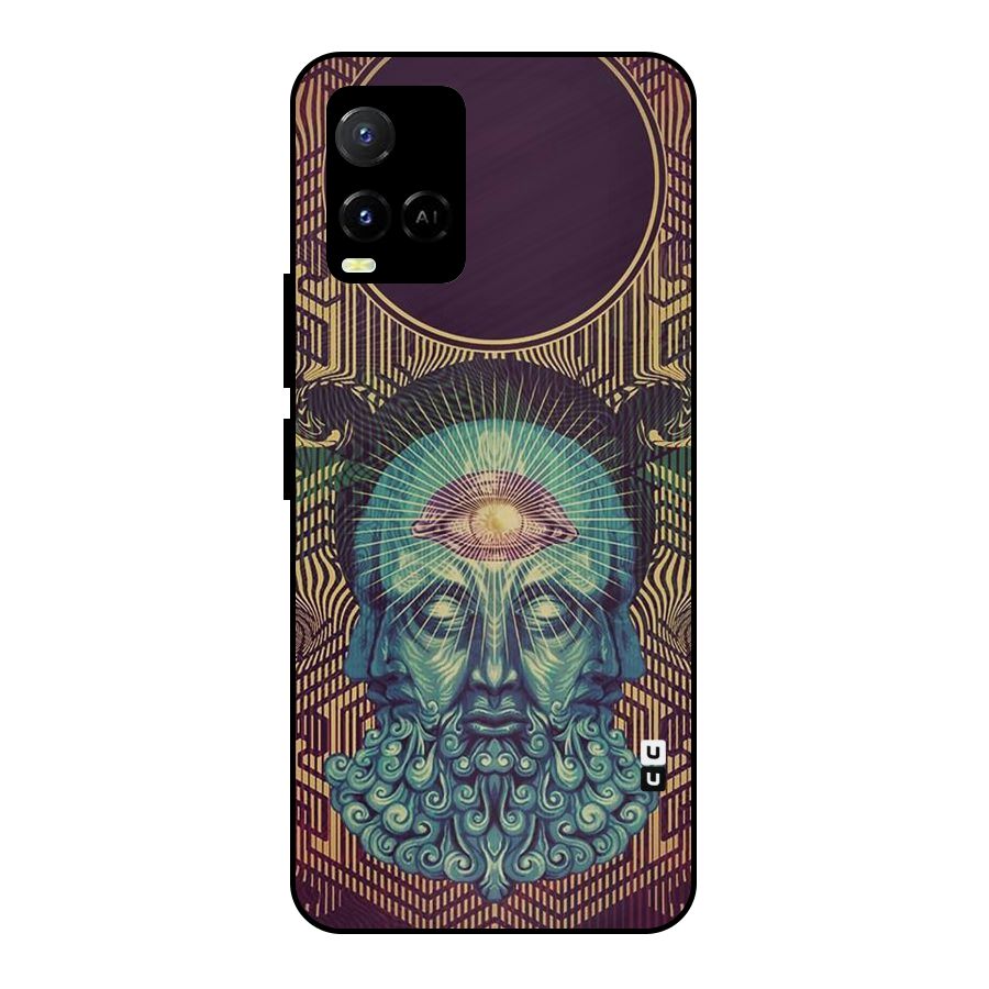 Eye Design Metal Back Case for Vivo Y21T