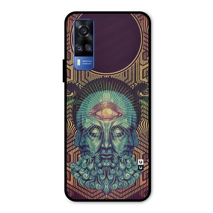 Eye Design Metal Back Case for Vivo Y51A