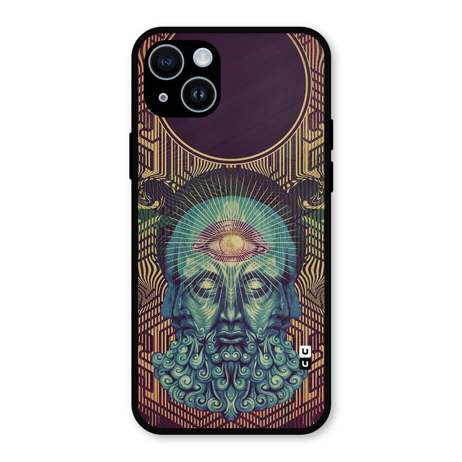 Eye Design Metal Back Case for iPhone 14