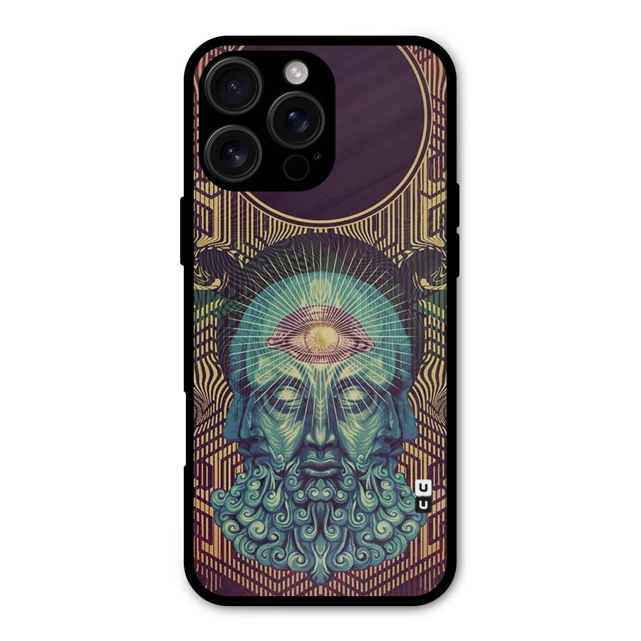 Eye Design Metal Back Case for iPhone 16 Pro Max