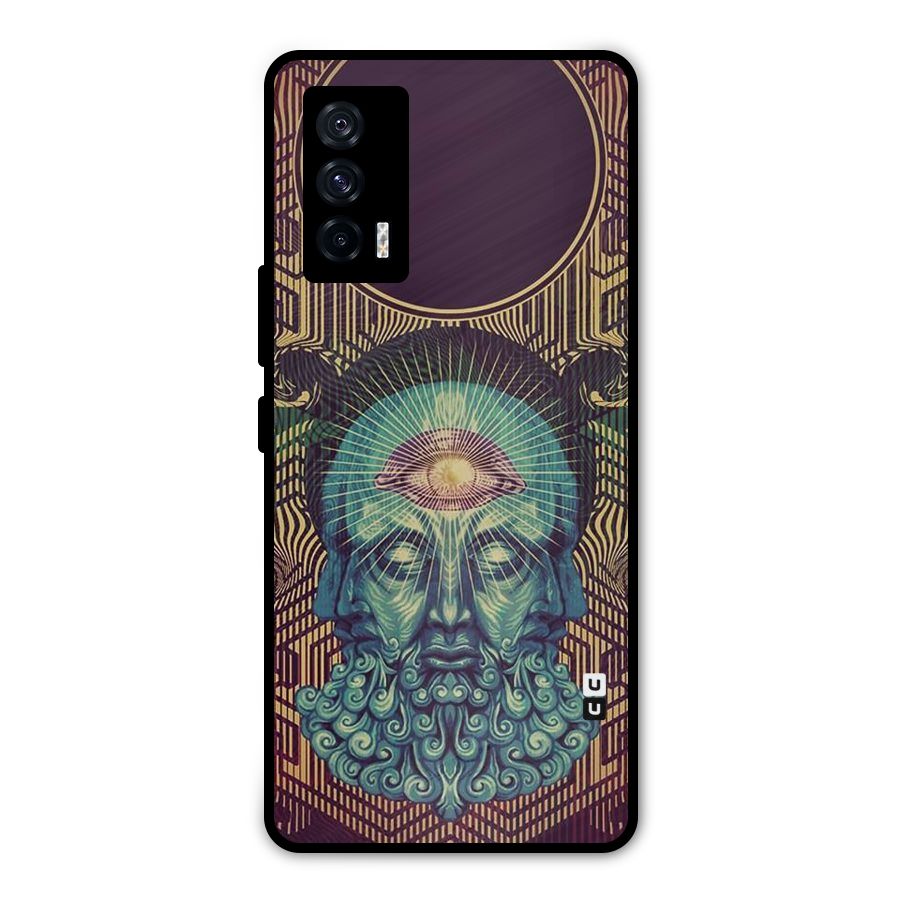 Eye Design Metal Back Case for iQOO 7 5G