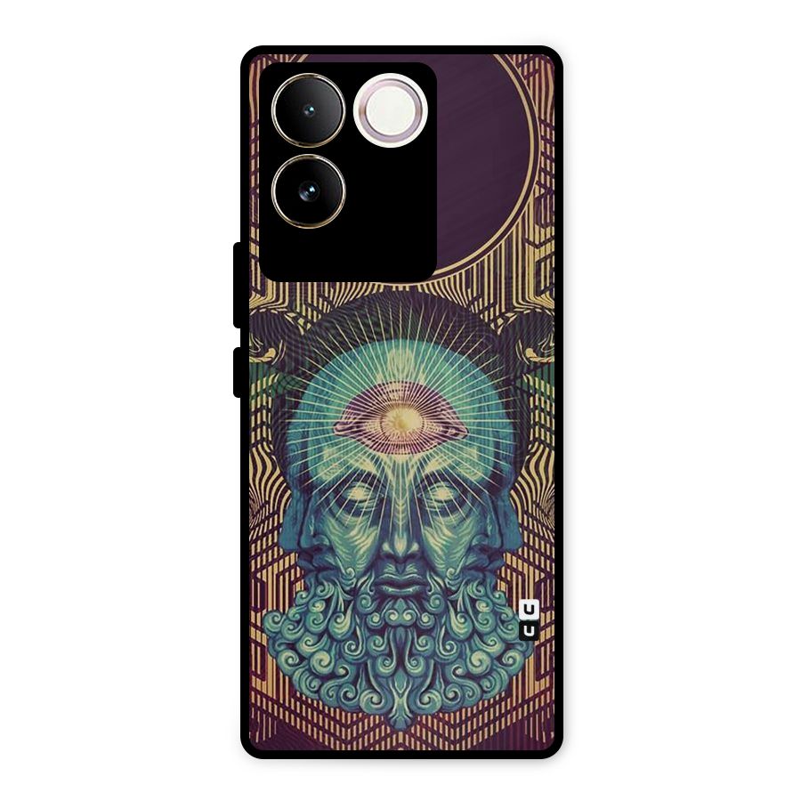 Eye Design Metal Back Case for iQOO Z7 Pro