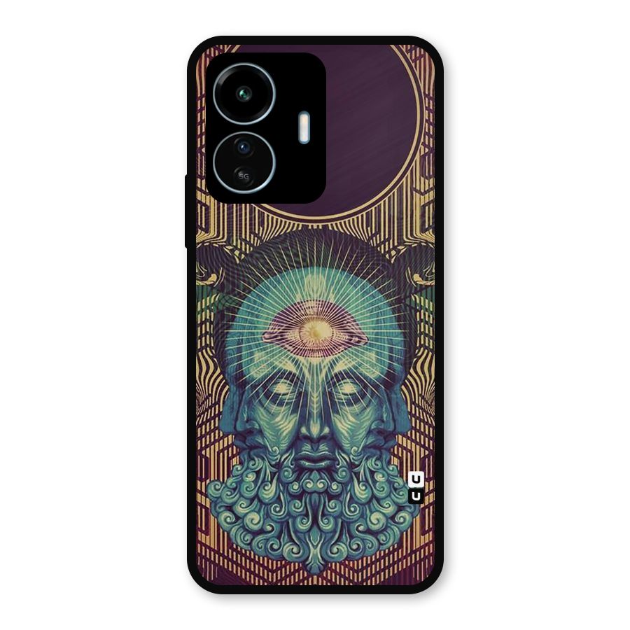 Eye Design Metal Back Case for vivo iQOO Z6 Lite 5G