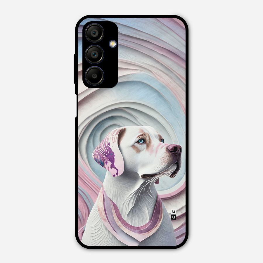 Eye Dog illustration Metal Back Case for Galaxy A15 5G