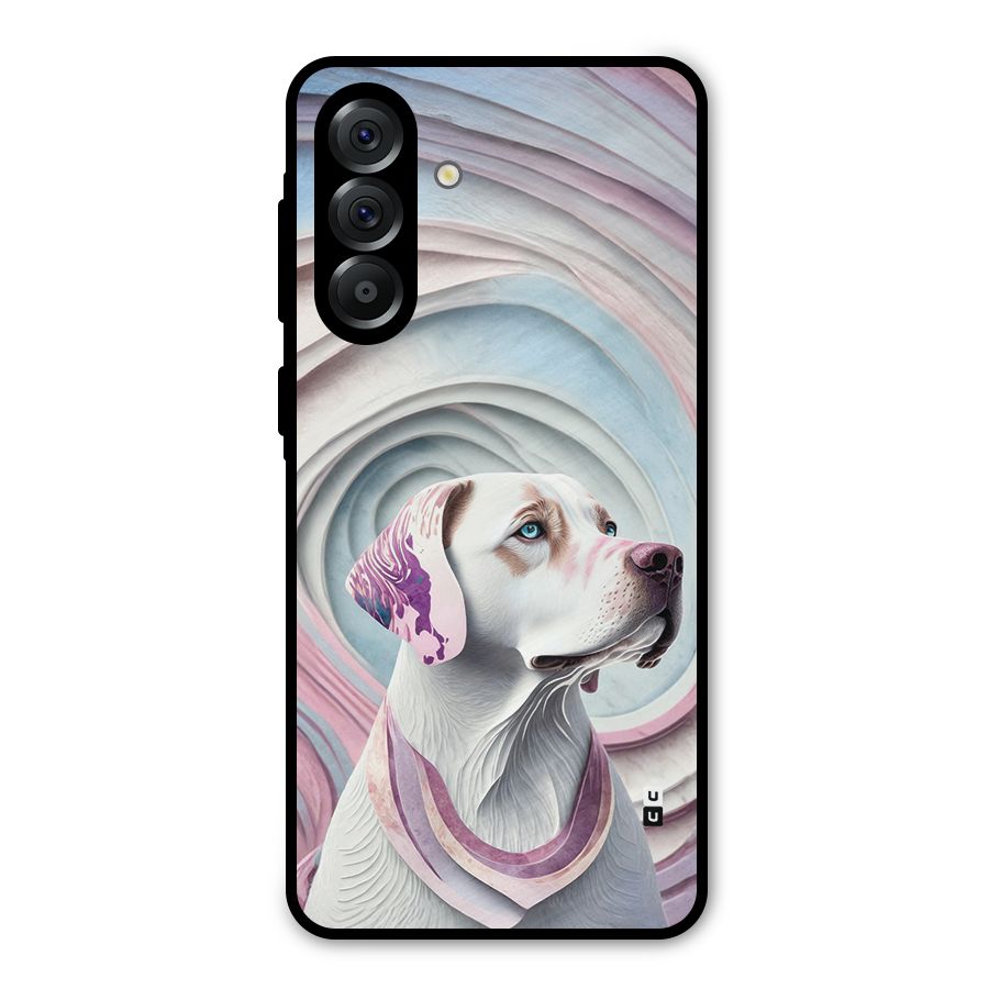 Eye Dog illustration Metal Back Case for Galaxy A36