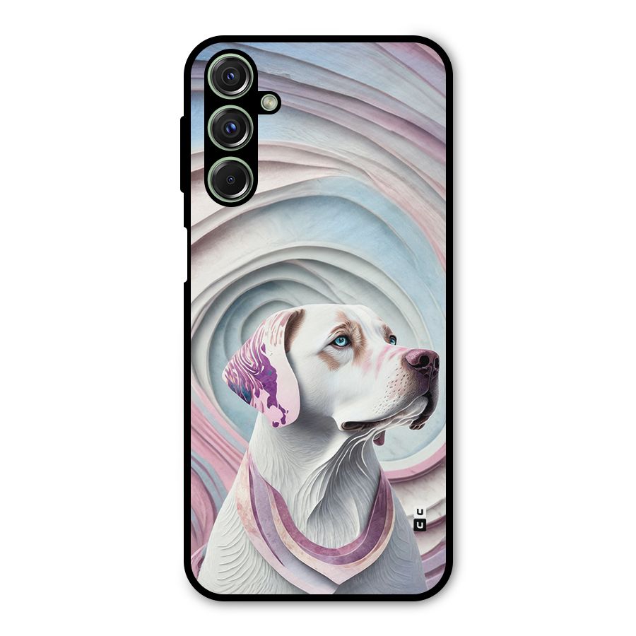 Eye Dog illustration Metal Back Case for Galaxy M34