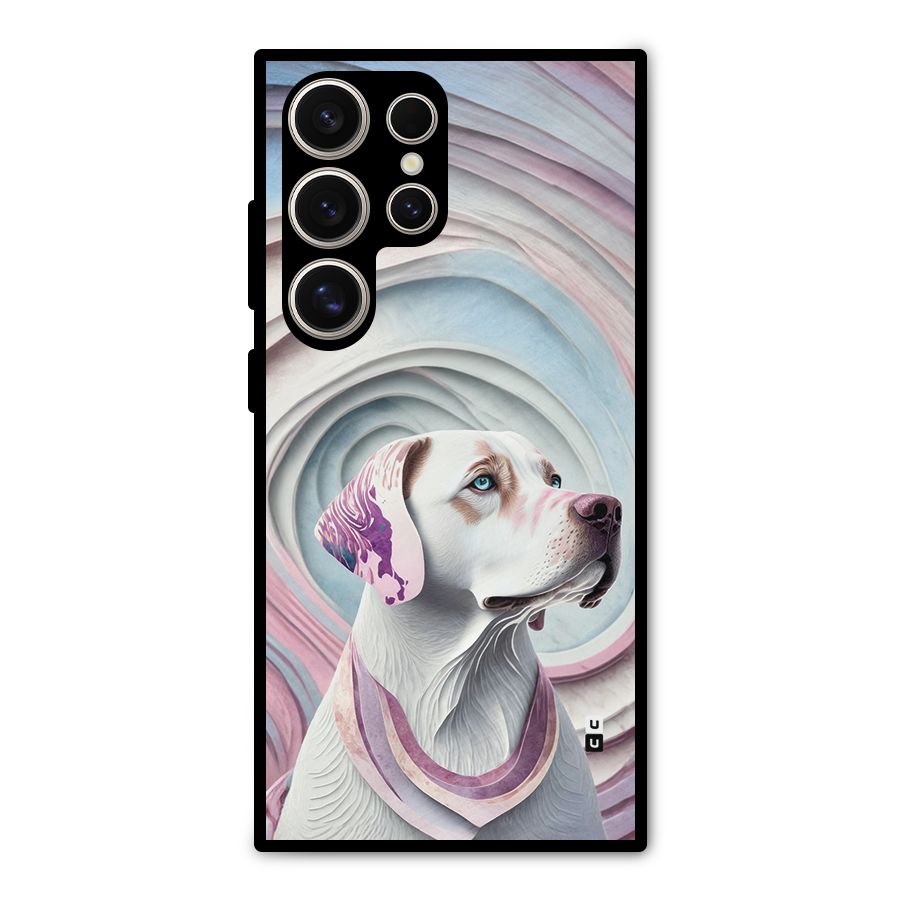 Eye Dog illustration Metal Back Case for Galaxy S24 Ultra