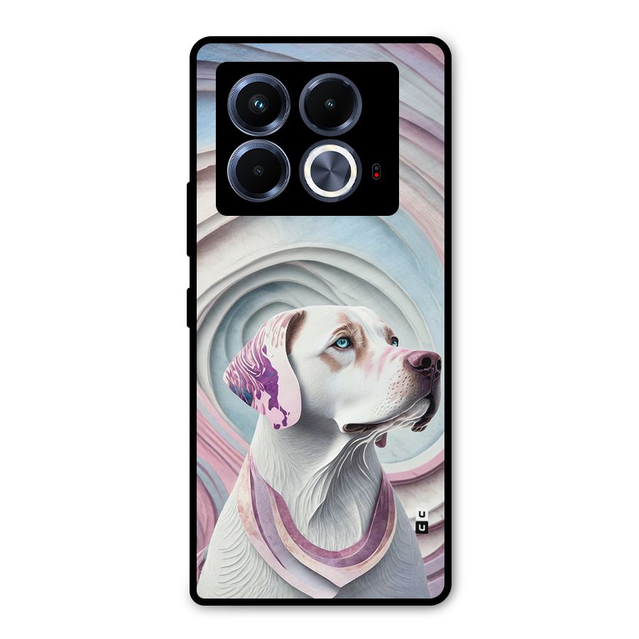 Eye Dog illustration Metal Back Case for Infinix Note 40 5G