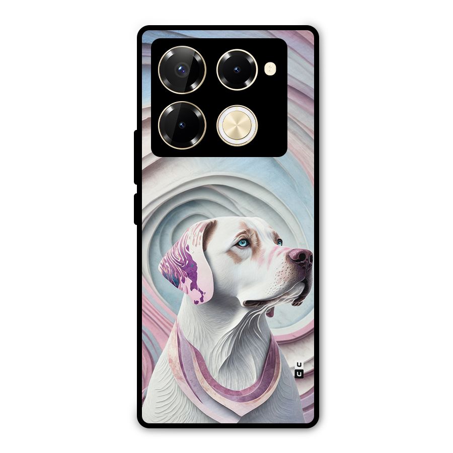 Eye Dog illustration Metal Back Case for Infinix Note 40 Pro