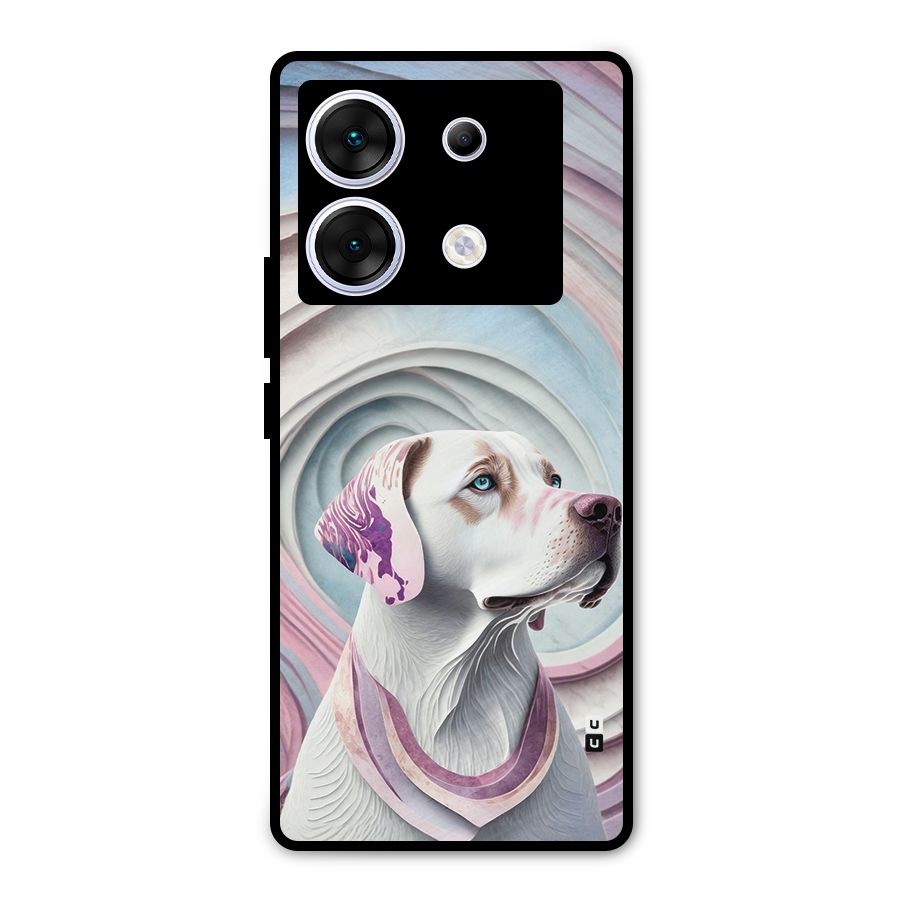 Eye Dog illustration Metal Back Case for Infinix Zero 30 5G