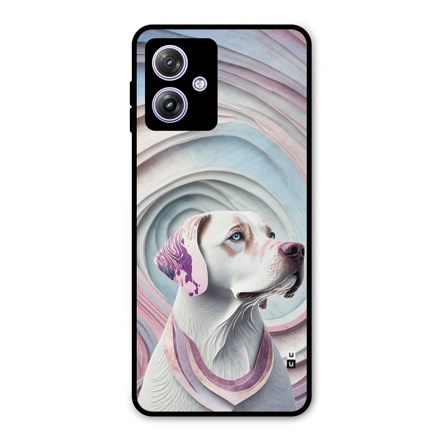 Eye Dog illustration Metal Back Case for Moto G64