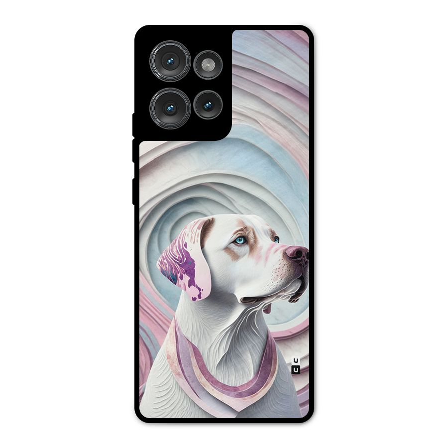 Eye Dog illustration Metal Back Case for Motorola Edge 50