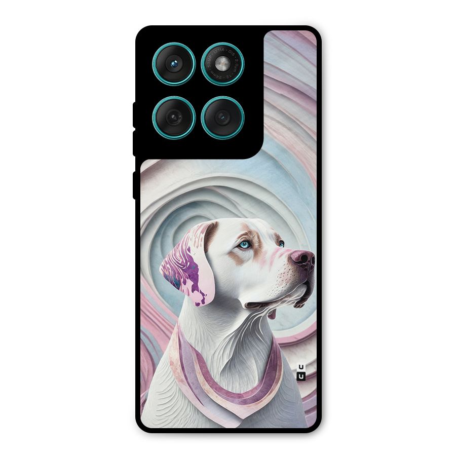 Eye Dog illustration Metal Back Case for Motorola Edge 60