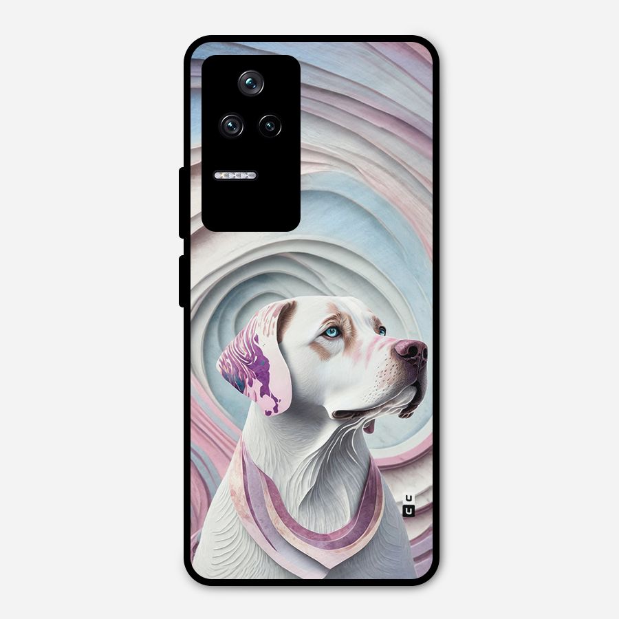 Eye Dog illustration Metal Back Case for Poco F4 5G