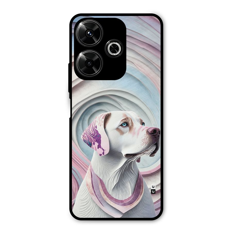 Eye Dog illustration Metal Back Case for Poco M6 Plus