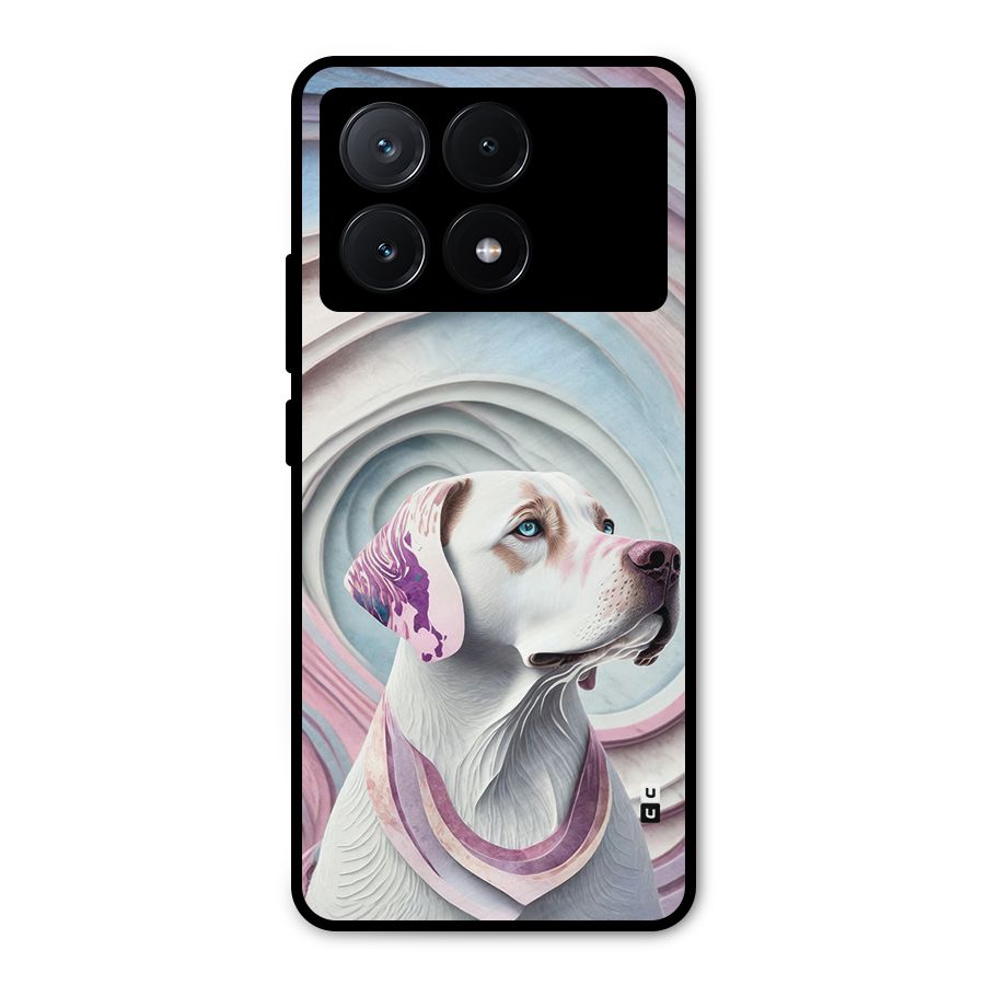 Eye Dog illustration Metal Back Case for Poco X6 Pro