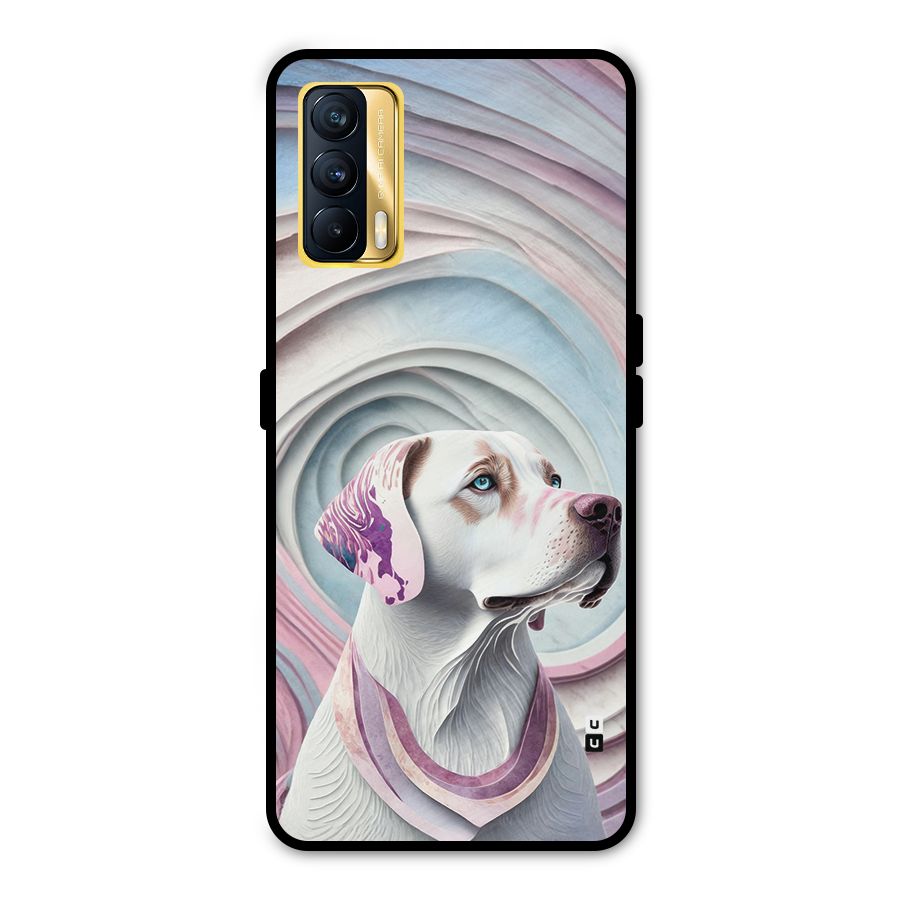 Eye Dog illustration Metal Back Case for Realme X7