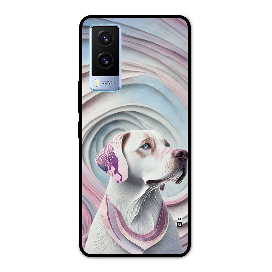 Eye Dog illustration Metal Back Case for Vivo V21e 5G