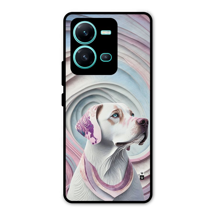 Eye Dog illustration Metal Back Case for Vivo V25