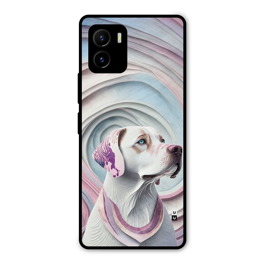 Eye Dog illustration Metal Back Case for Vivo Y15s