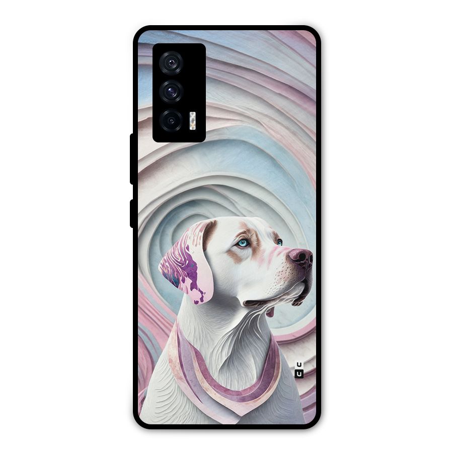Eye Dog illustration Metal Back Case for iQOO 7 5G
